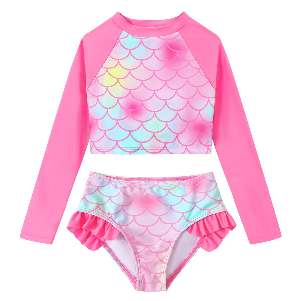 UV-Schutz Bademode für Damen mit langen Ärmeln und Muschel-Motiv von MODEGEIST