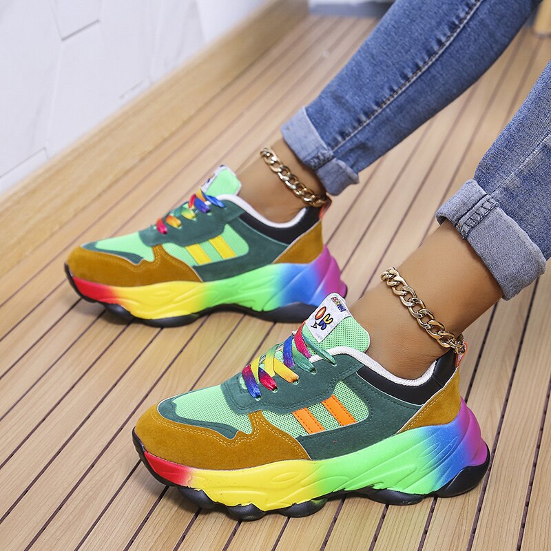 Manila Farbverlauf Schnürschuhe