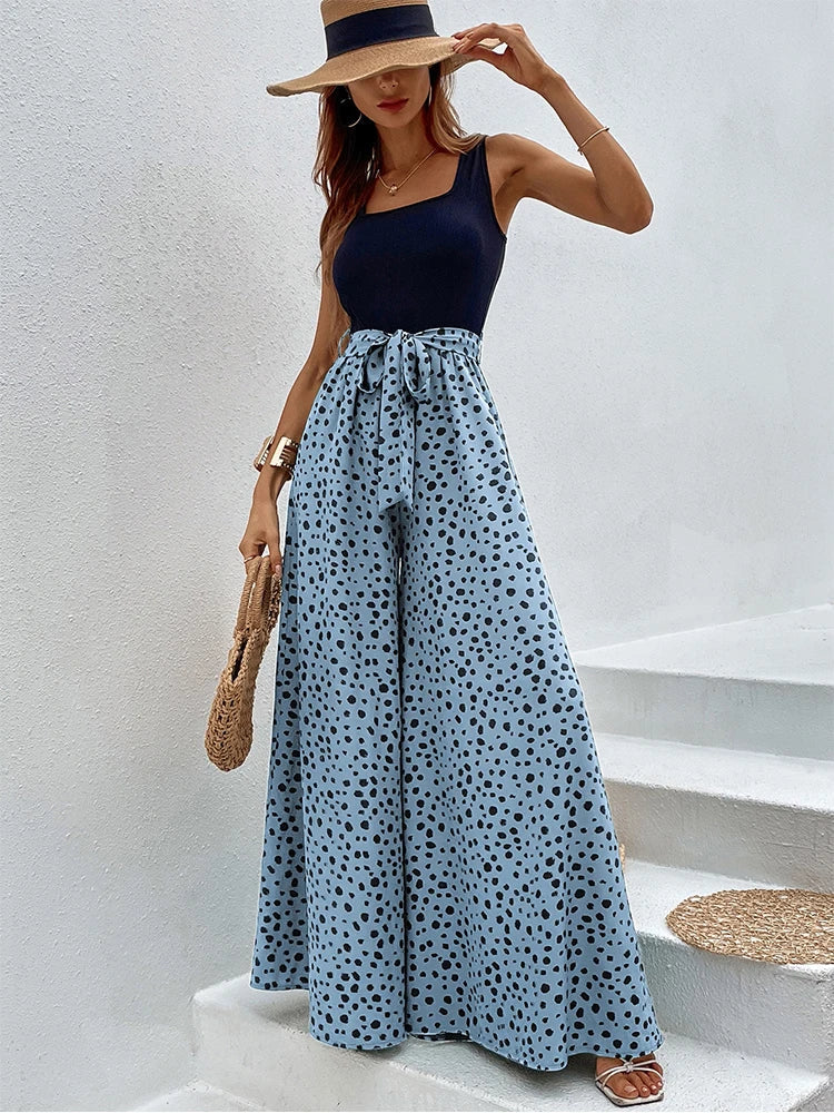 Weite Marlenehose mit Polka Dots von Kelly