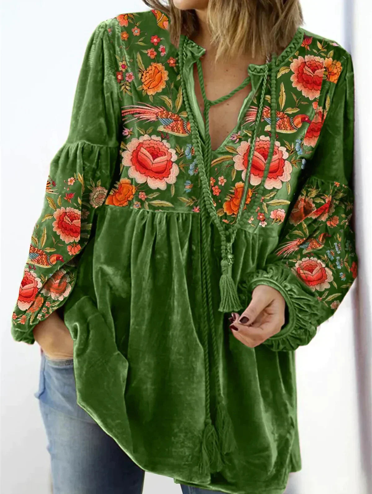 Vintage Pullover mit V-Ausschnitt von Camilla