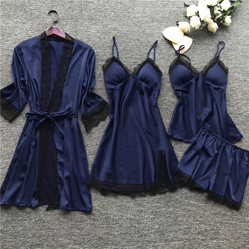 Damen-Nachtwäscheset Elisa: Netzkleid