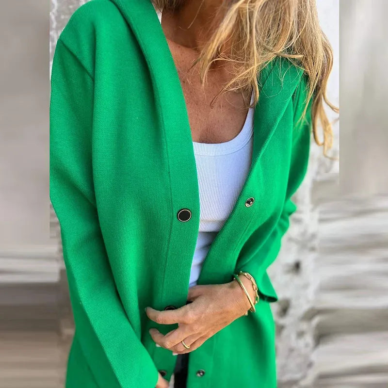 Herbsttaugliche Vintage Kapuzenjacke von Lusandrae (einarreihig)