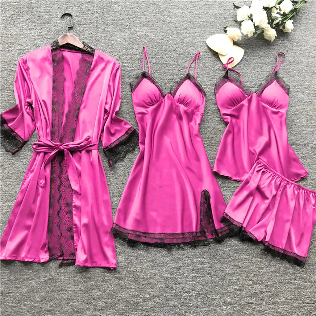 Damen-Nachtwäscheset Elisa: Netzkleid