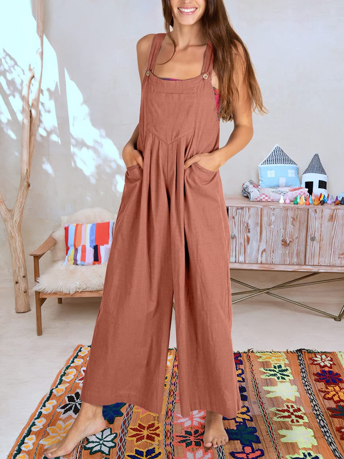 Damenoberteil BEATRIZ - ärmelloser Jumpsuit