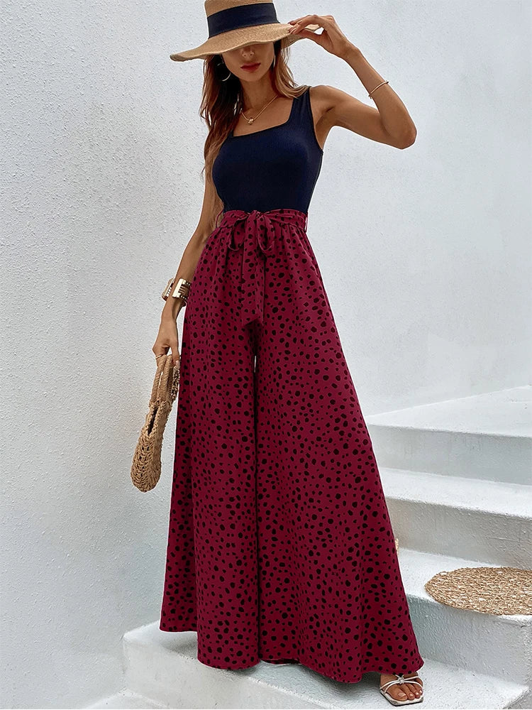 Weite Marlenehose mit Polka Dots von Kelly