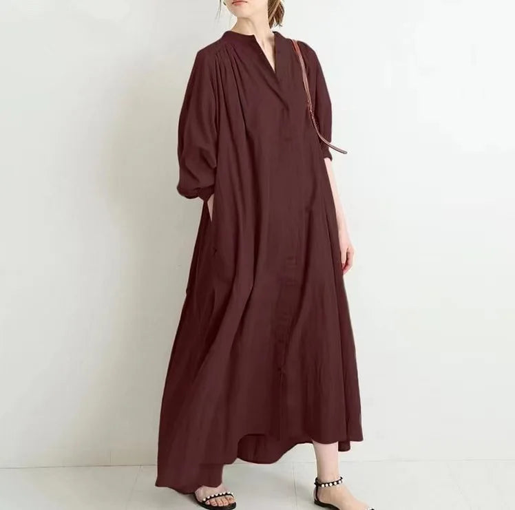 Vintage Langarm-Kleid Hemden von Lea
