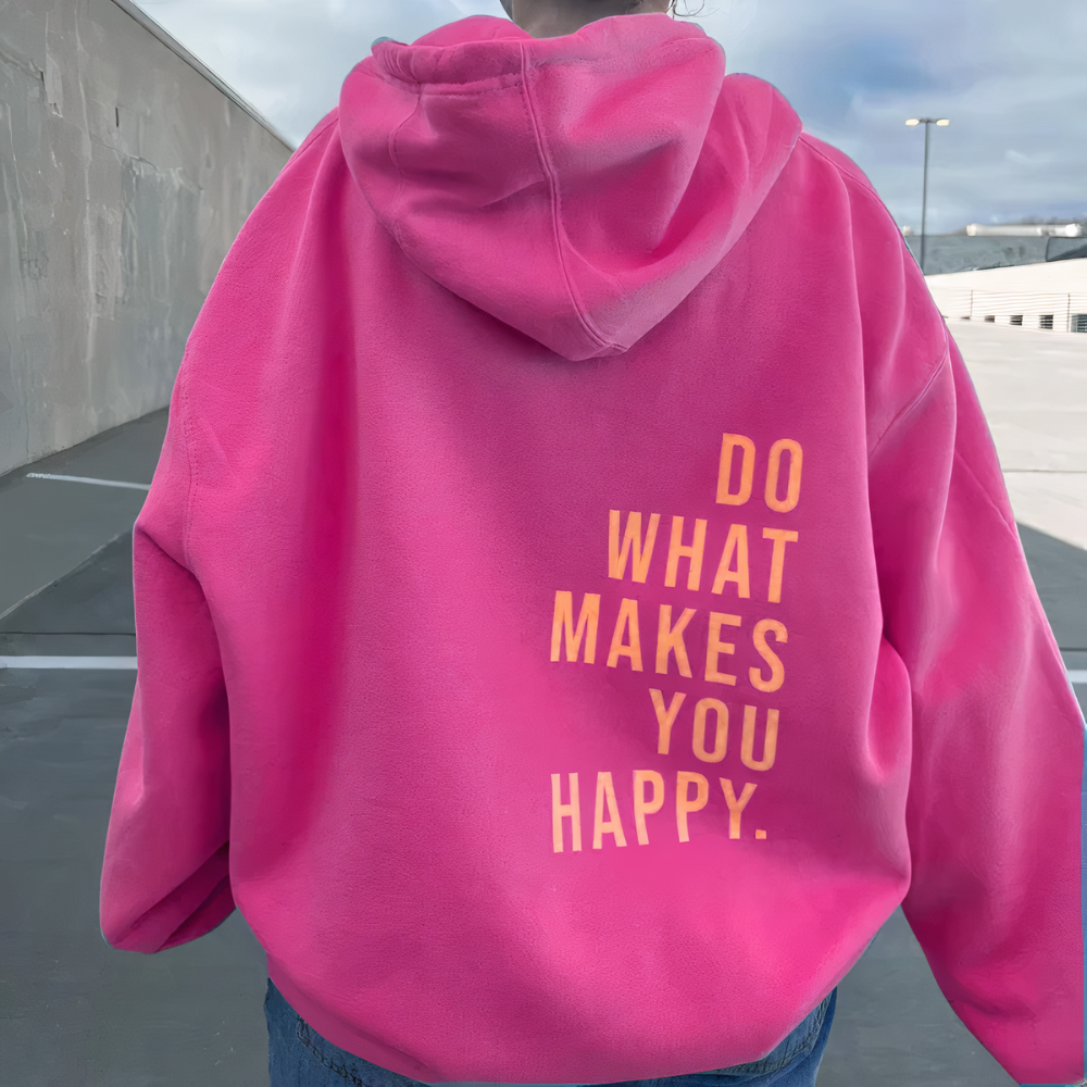 Fudus Damen Hoodie mit Gelassenheit-Statement
