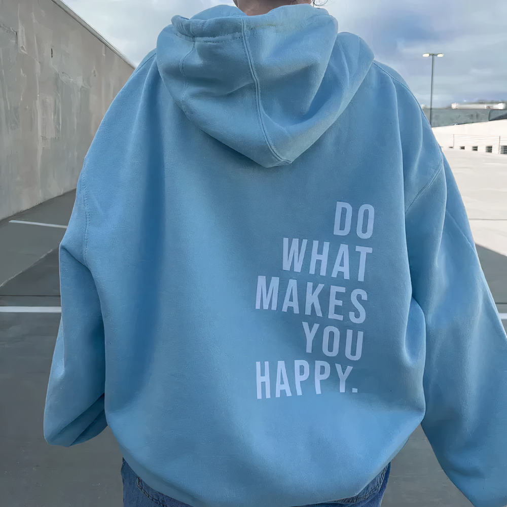 Fudus Damen Hoodie mit Gelassenheit-Statement