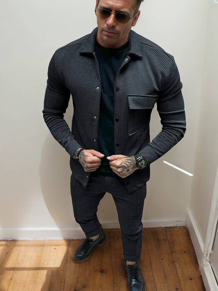 Twill-Jacke und -Hose im Set