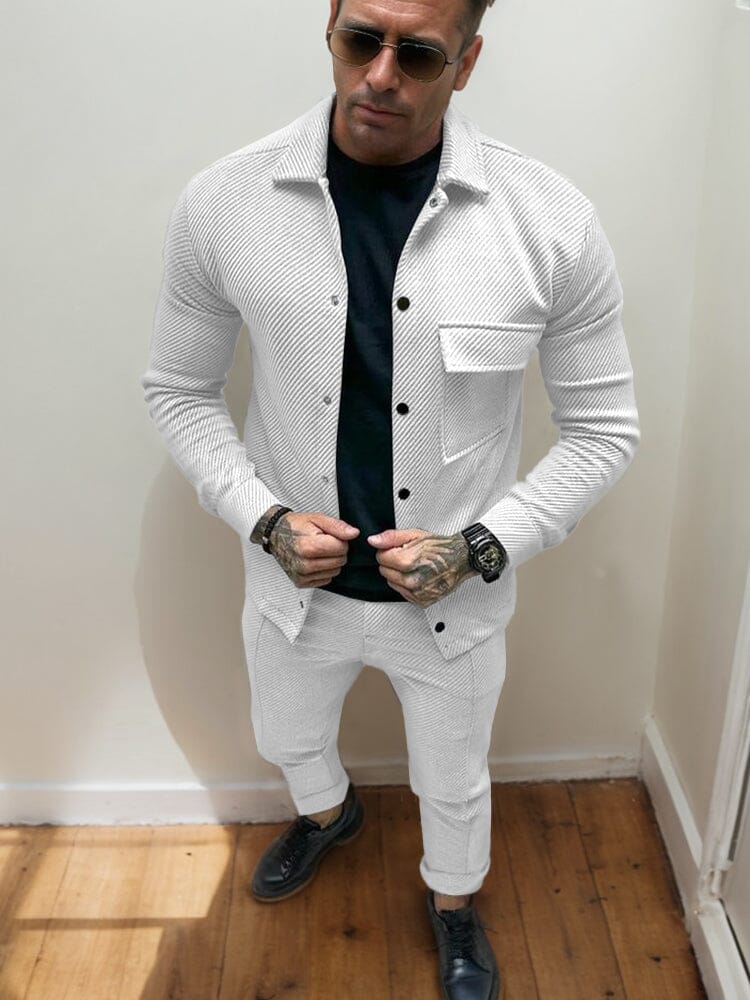 Twill-Jacke und -Hose im Set