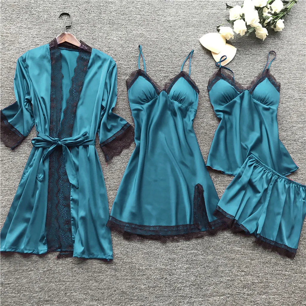Damen-Nachtwäscheset Elisa: Netzkleid