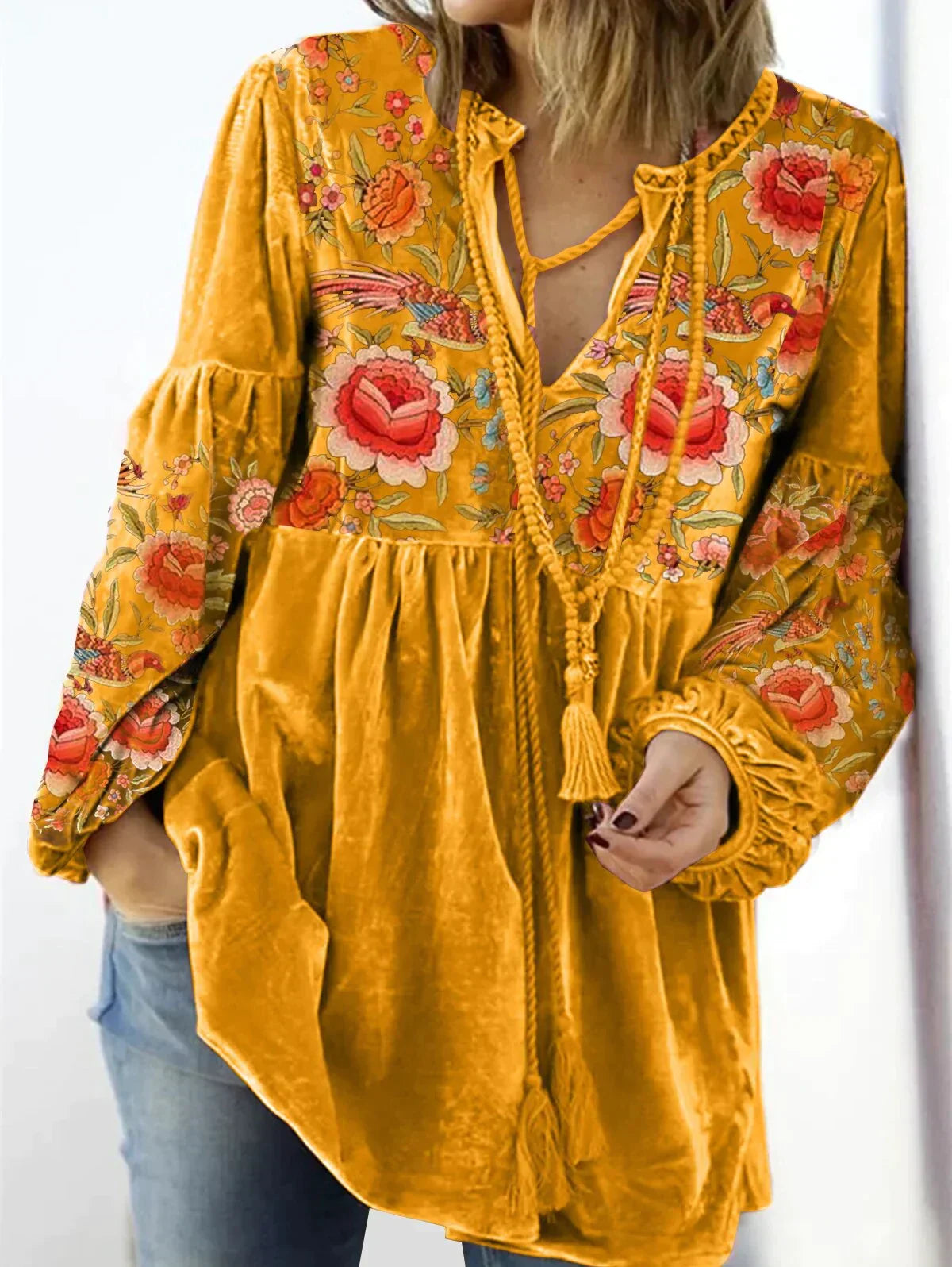 Vintage Pullover mit V-Ausschnitt von Camilla