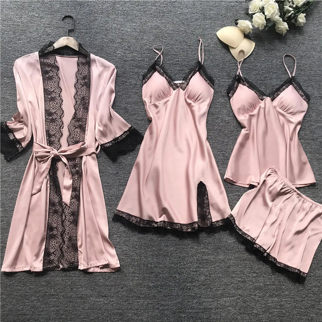 Damen-Nachtwäscheset Elisa: Netzkleid