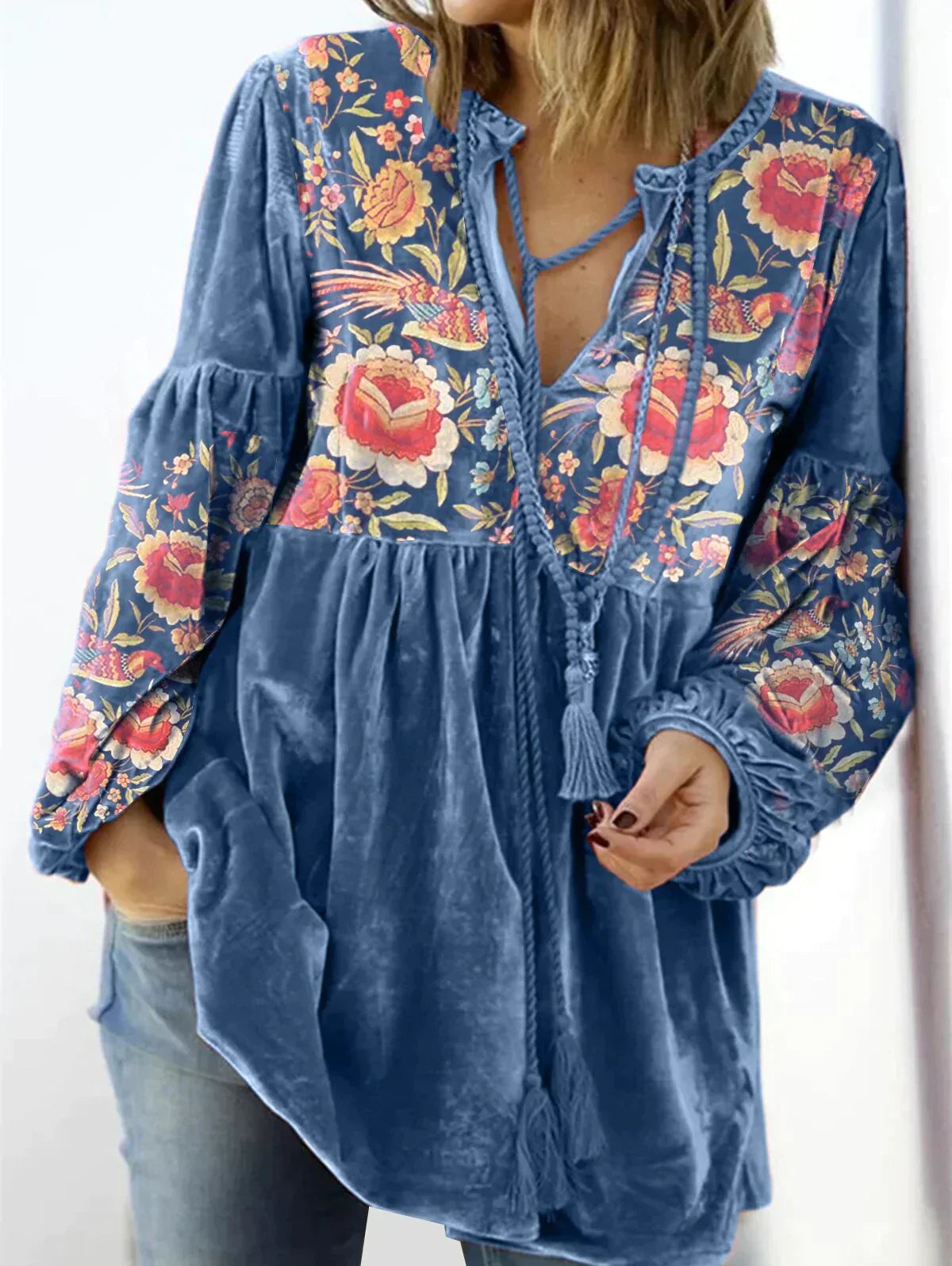 Vintage Pullover mit V-Ausschnitt von Camilla
