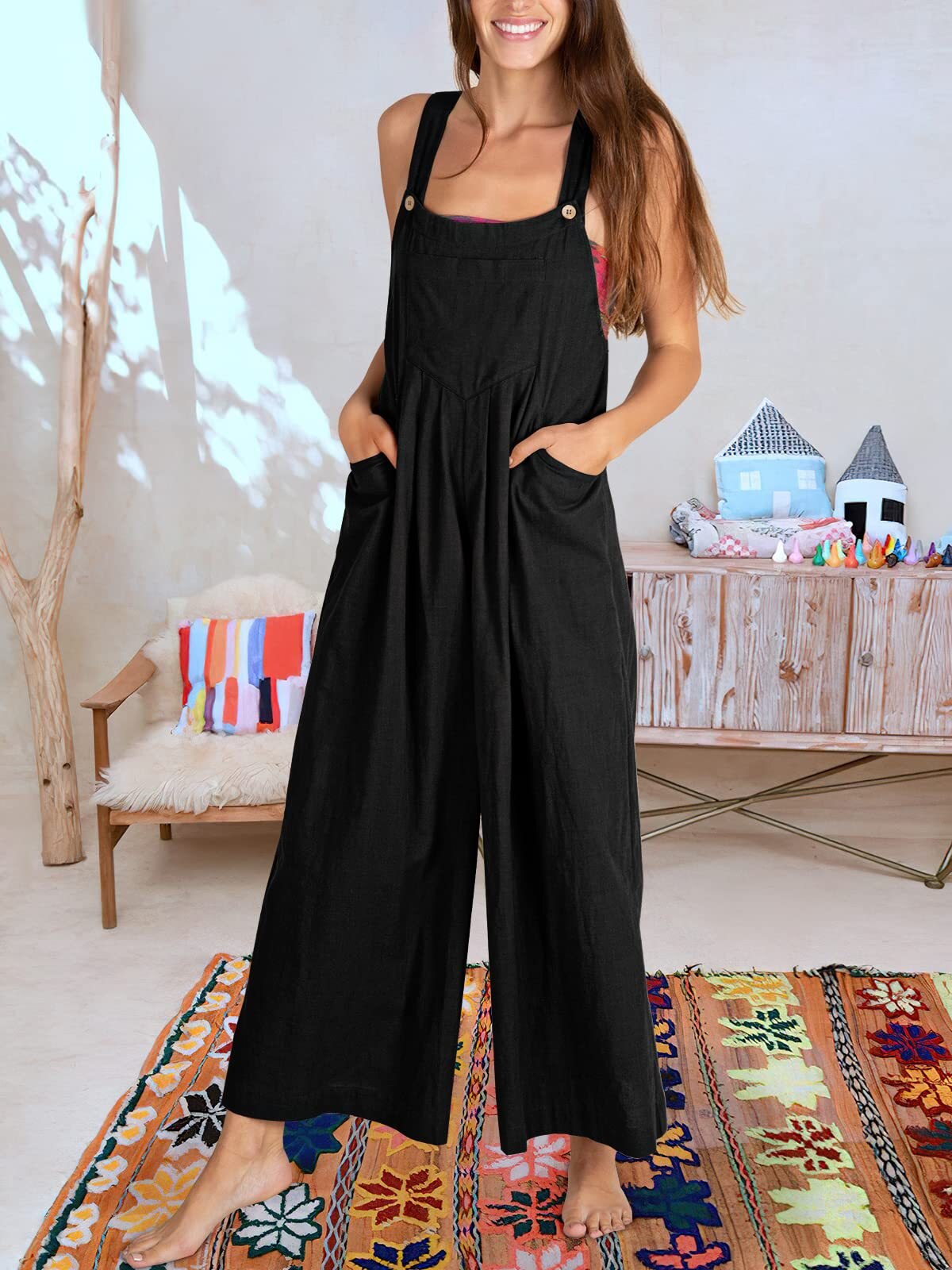 Damenoberteil BEATRIZ - ärmelloser Jumpsuit