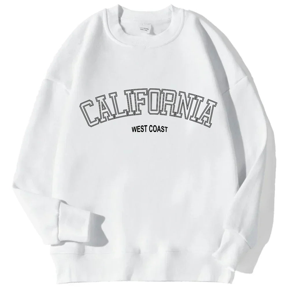 Trendiger Damen-Sweatshirt von Fudus mit Kalifornien Westküsten-Print