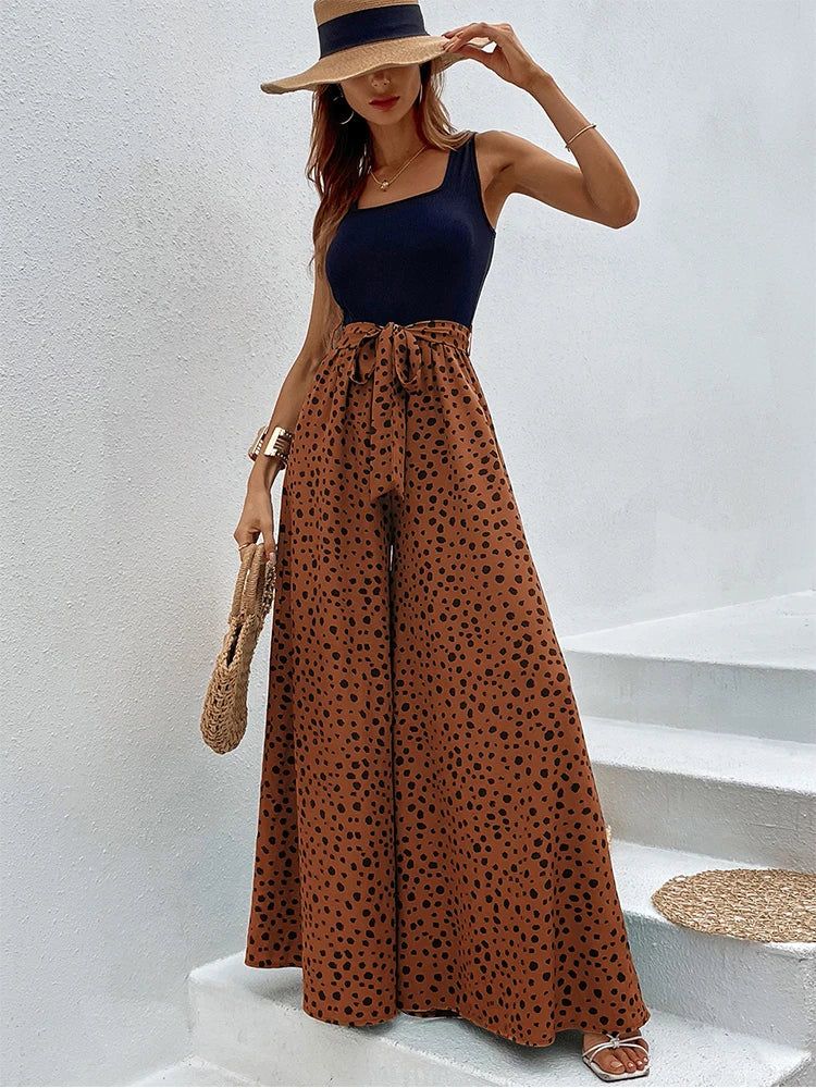 Weite Marlenehose mit Polka Dots von Kelly