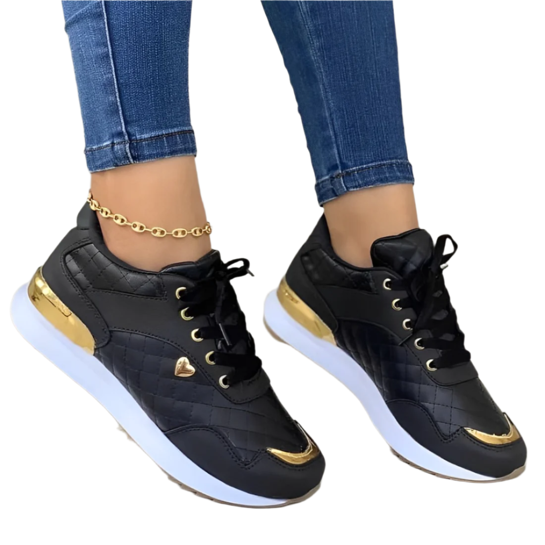 Sheena Elegant Leather Sneakers