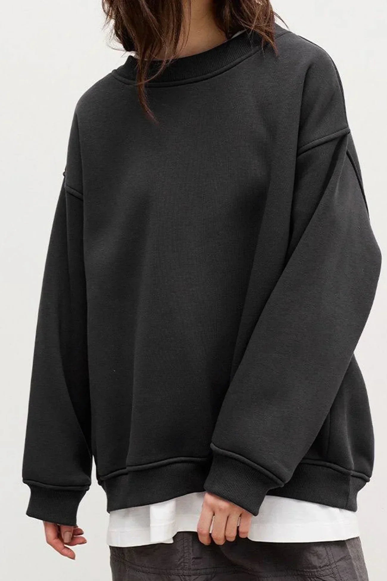 Oversized Fudus Neck Sweatshirt