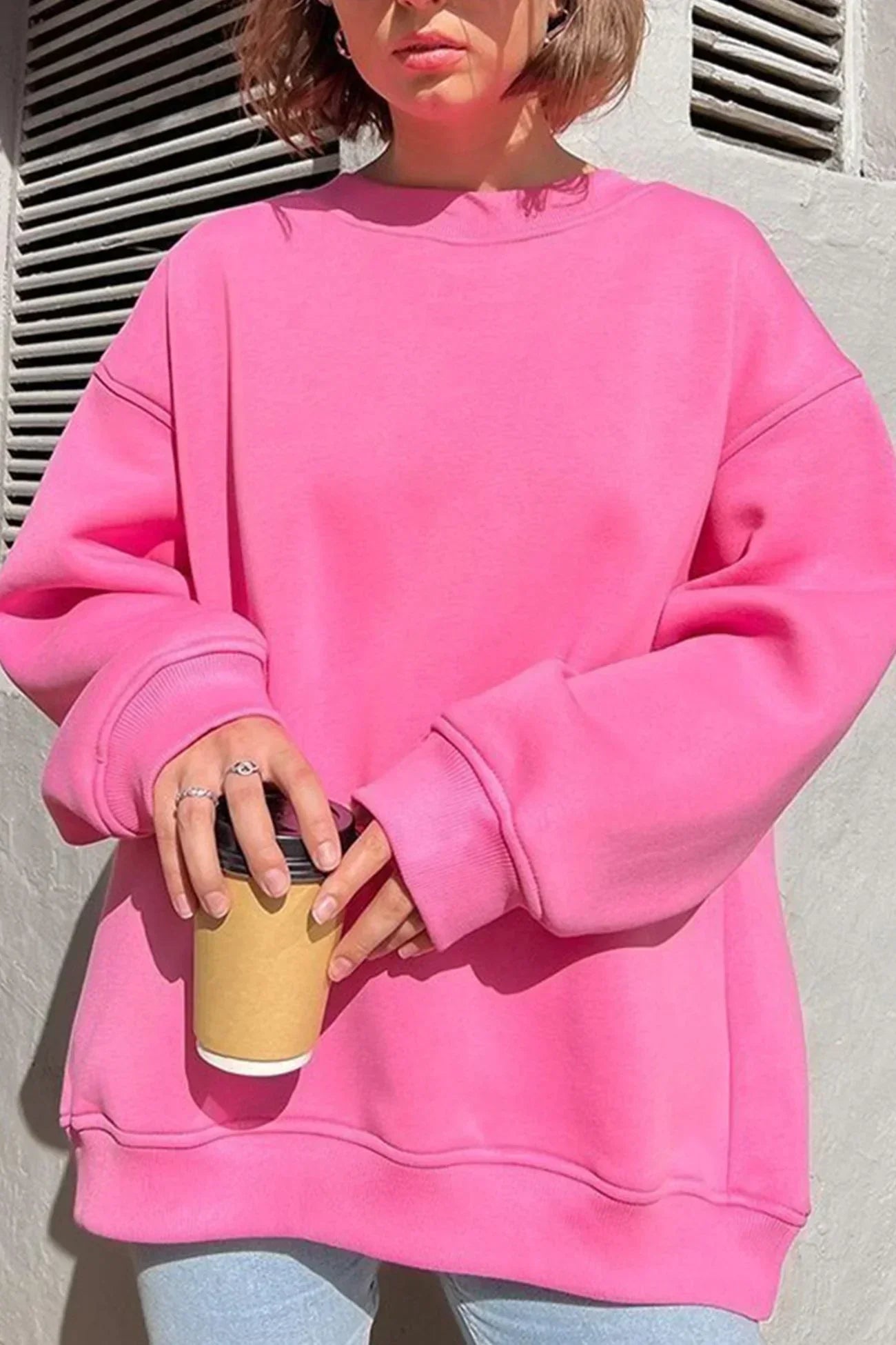 Oversized Fudus Neck Sweatshirt