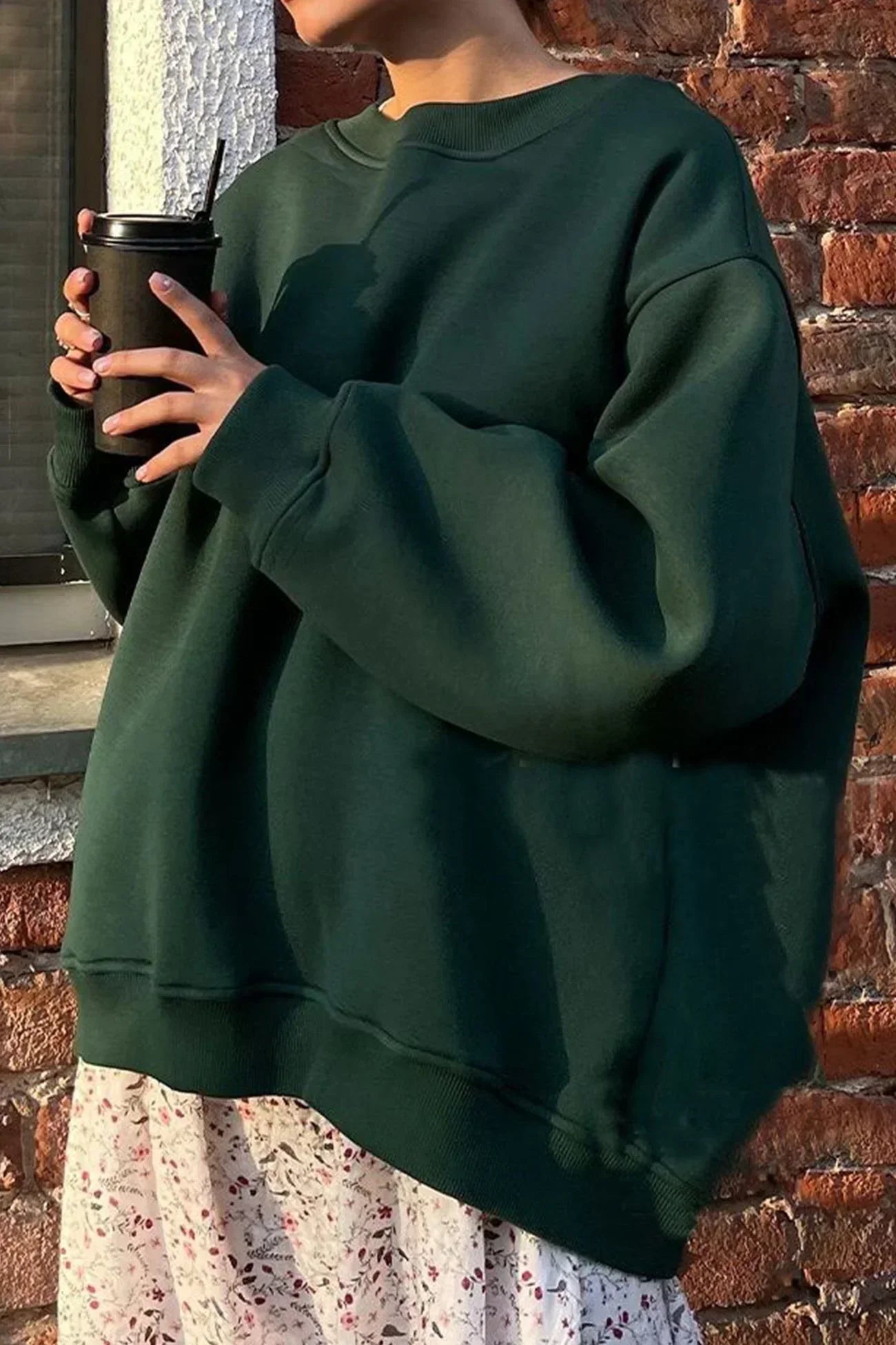 Oversized Fudus Neck Sweatshirt
