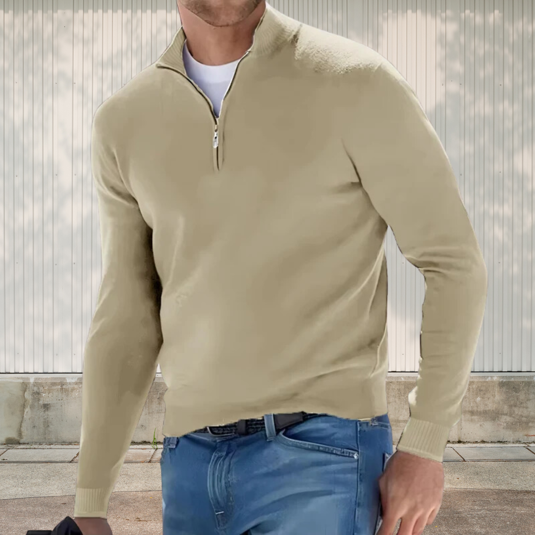 Weicher, warmer und vielseitiger Fudus Halbzip-Pullover
