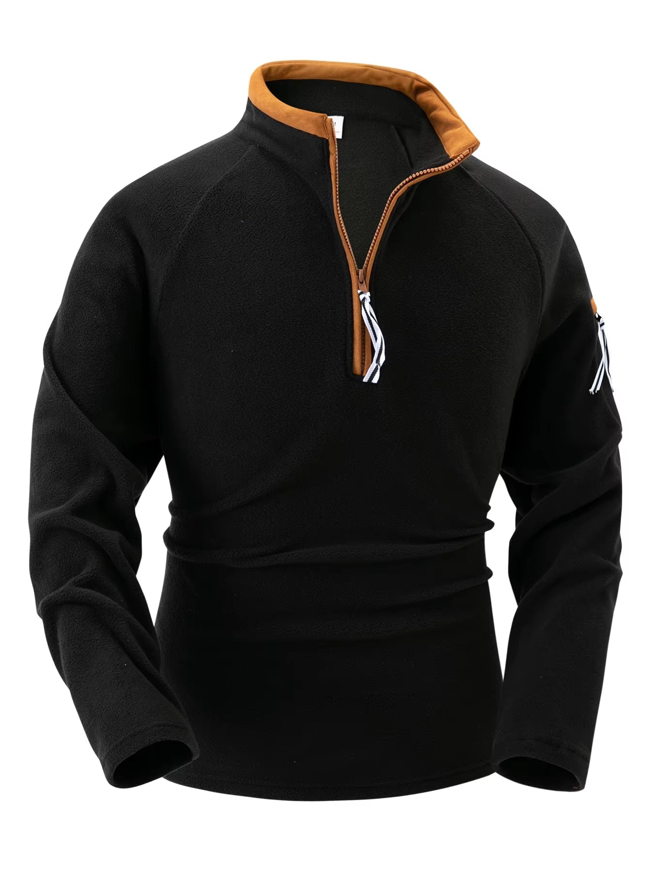 Wärmende und elegante Herrenpullover mit Stehkragen und Reißverschluss