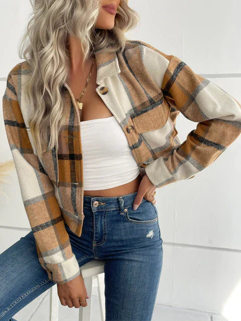Elegante karierte Jacke SARAH