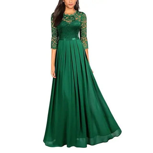 Elegantes Abendkleid Viera in Rubinrot
