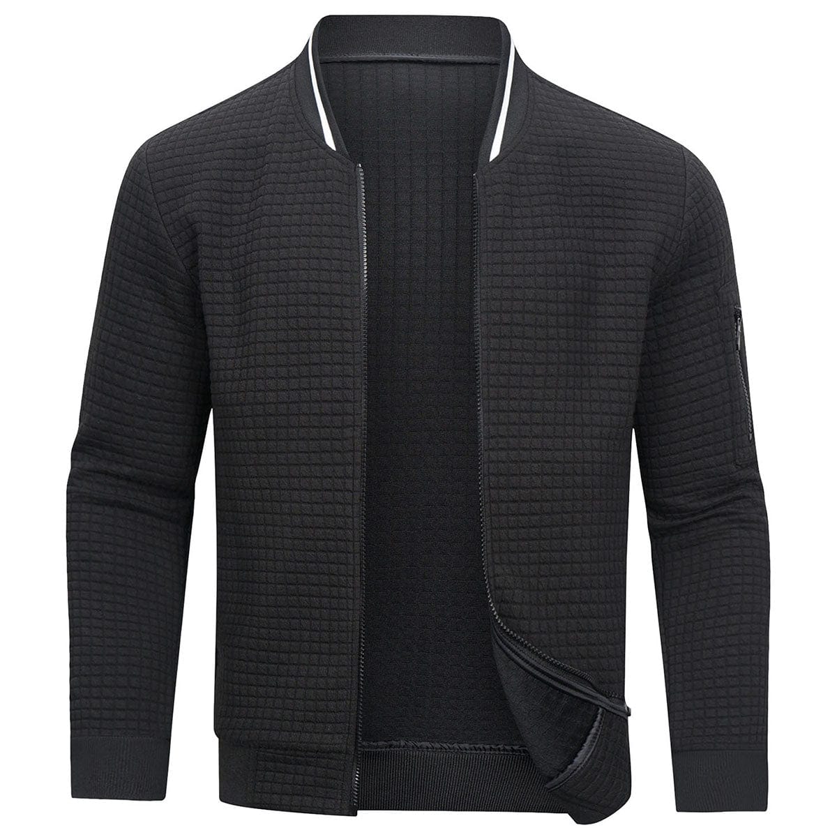 Warmer Herren-Pullover mit Reißverschluss für höchsten Komfort