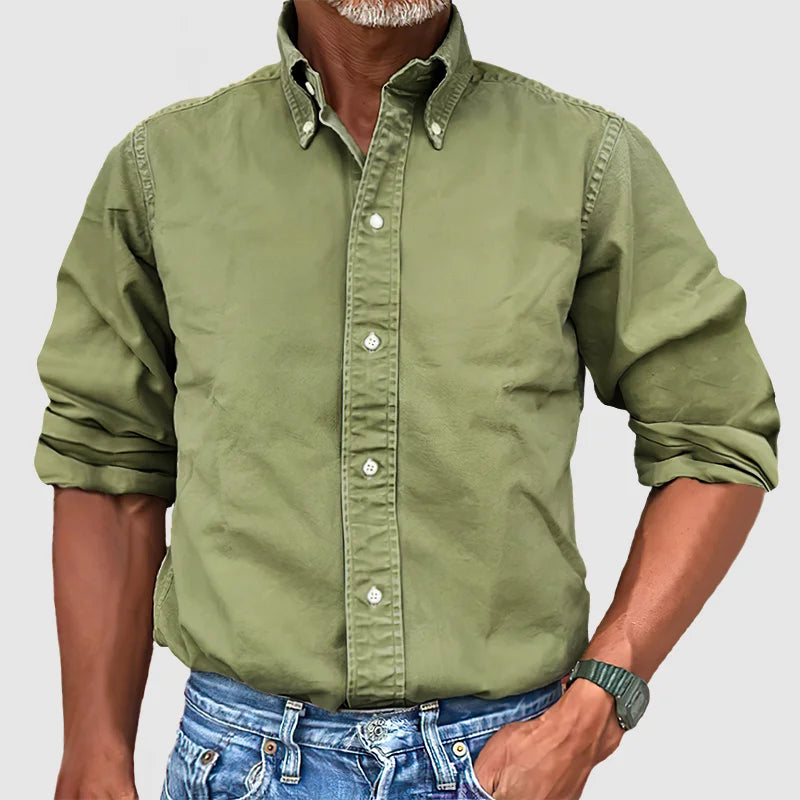 Vince Herrenhemd: Vintage-Washed Look