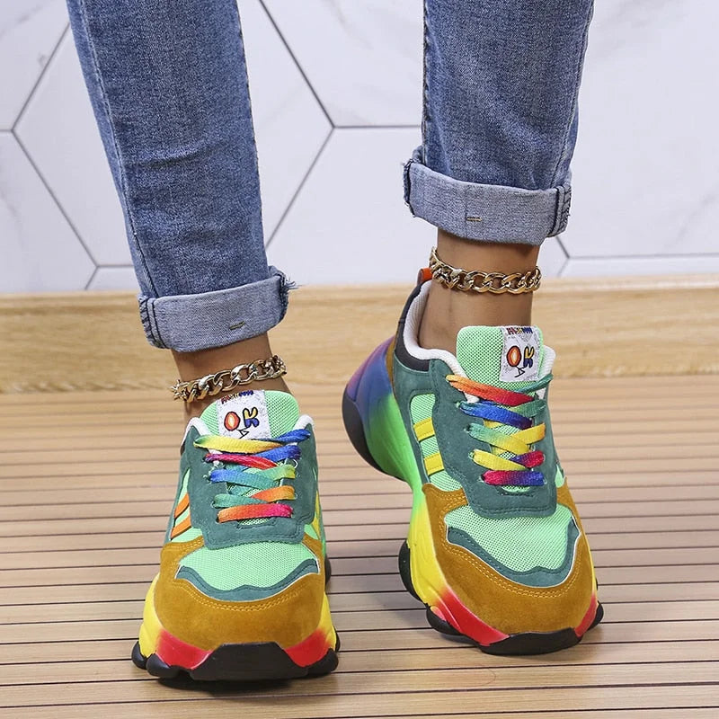 Juliet: Colorful Platform Sneakers