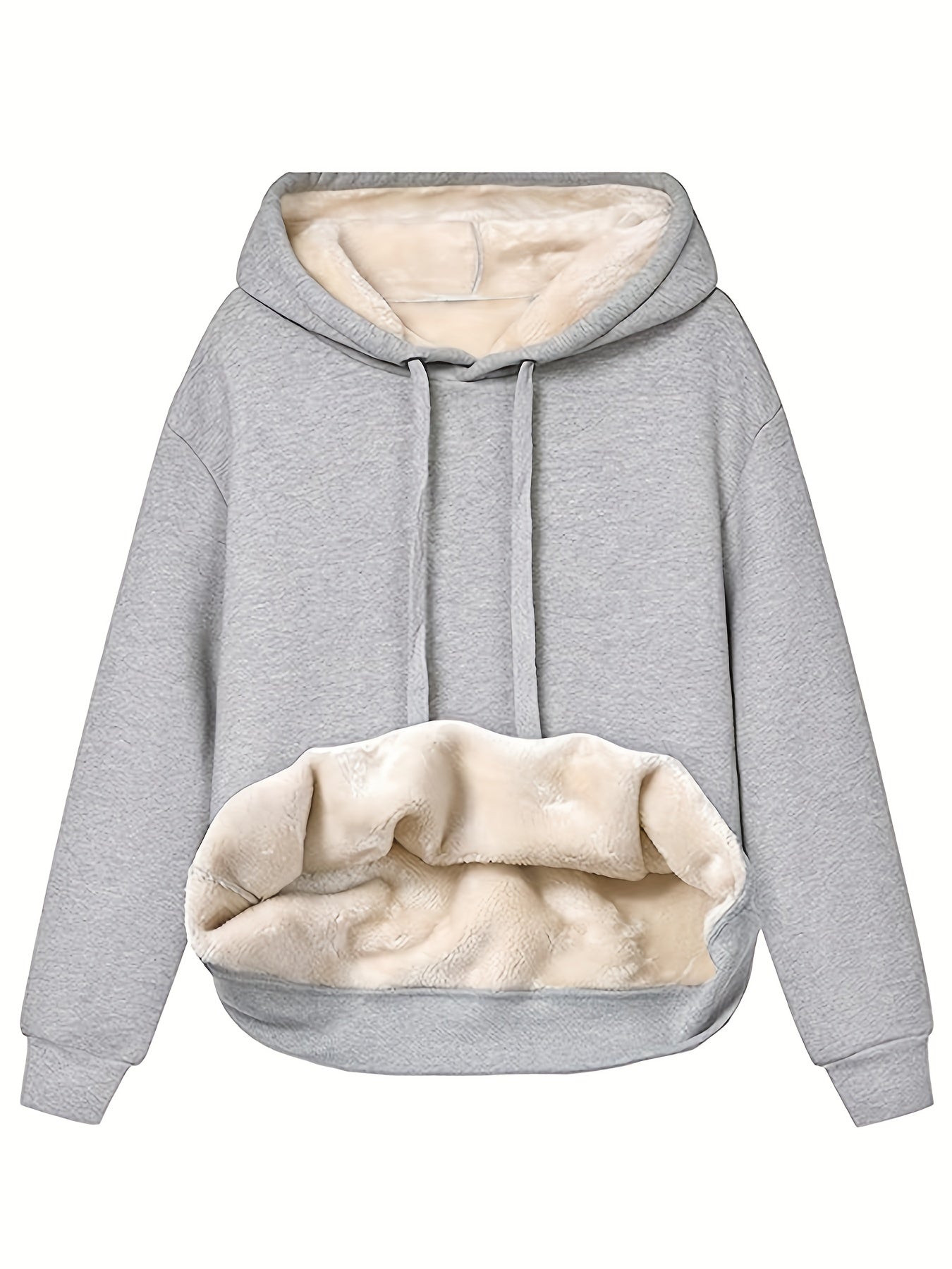Winterpullover mit Kapuze für Damen