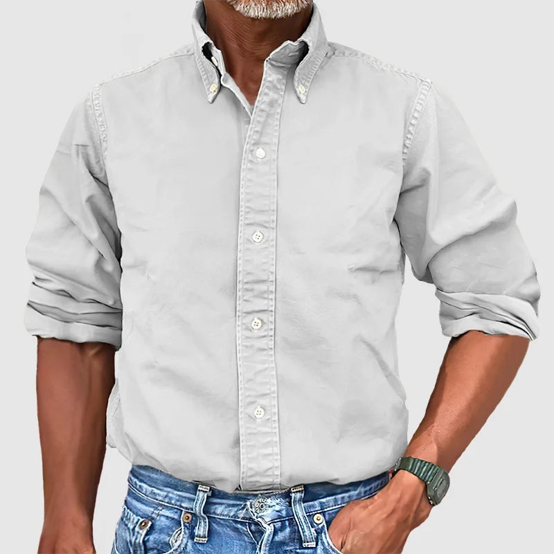Vince Herrenhemd: Vintage-Washed Look