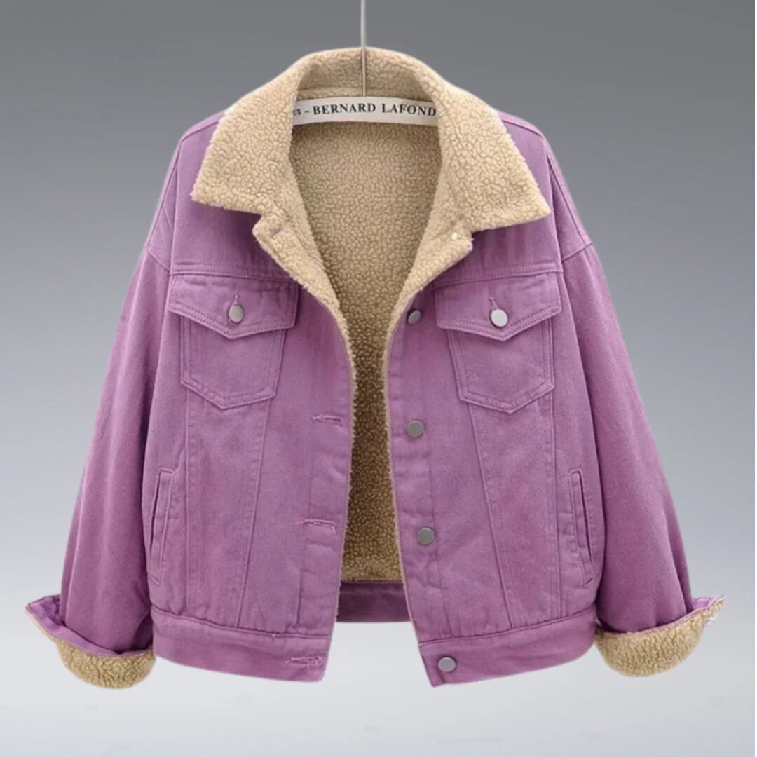 Winterjacke aus Denim für Damen – Aleyza