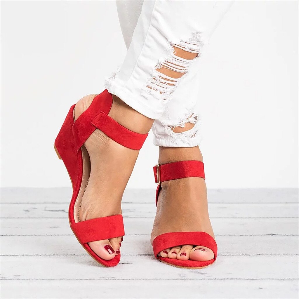 Mira Sommersandalen mit Keilabsatz