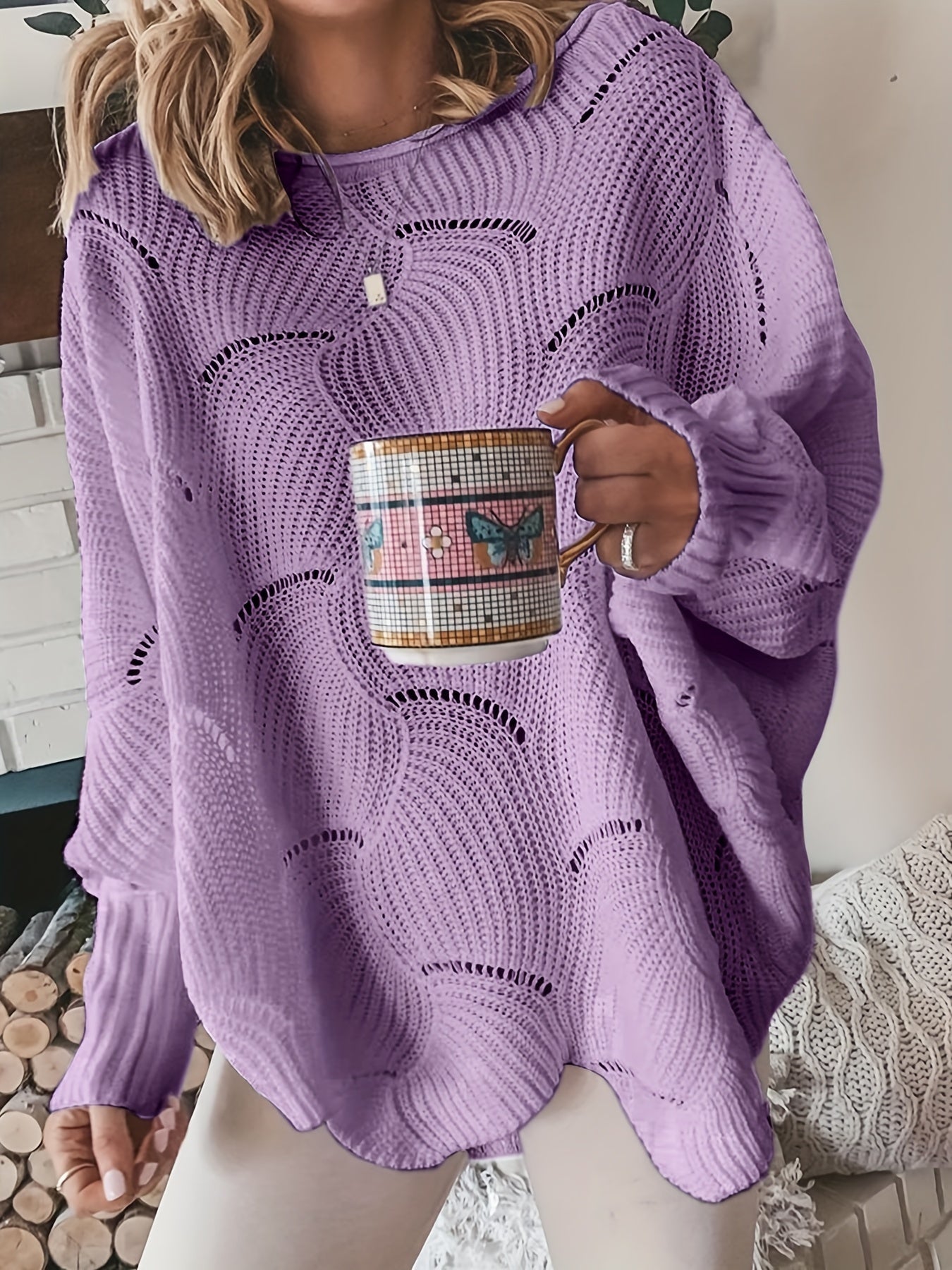 Wiener Rundhals-Pullover