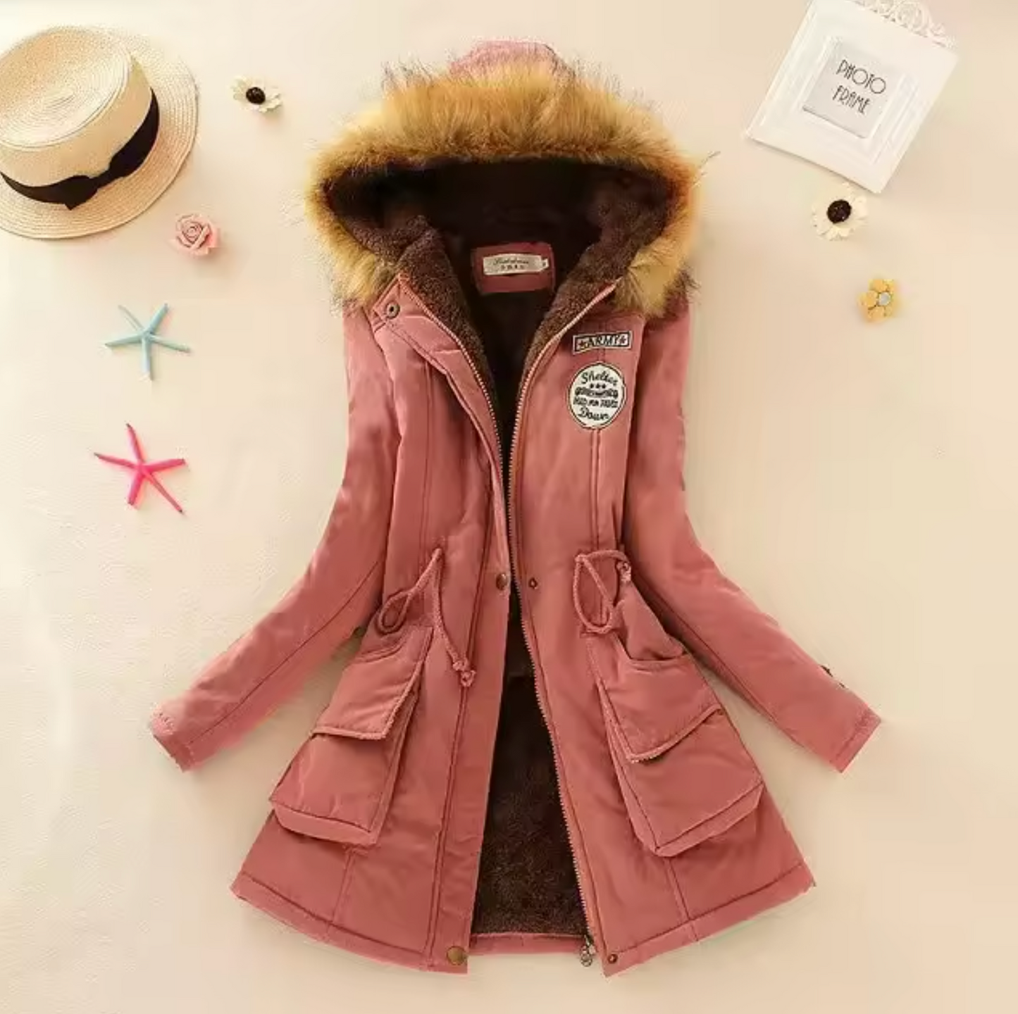 Winddichte Kapuzenjacke im Casual-Stil - Josina