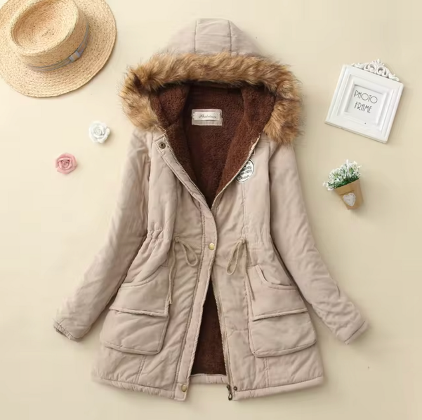 Winddichte Kapuzenjacke im Casual-Stil - Josina