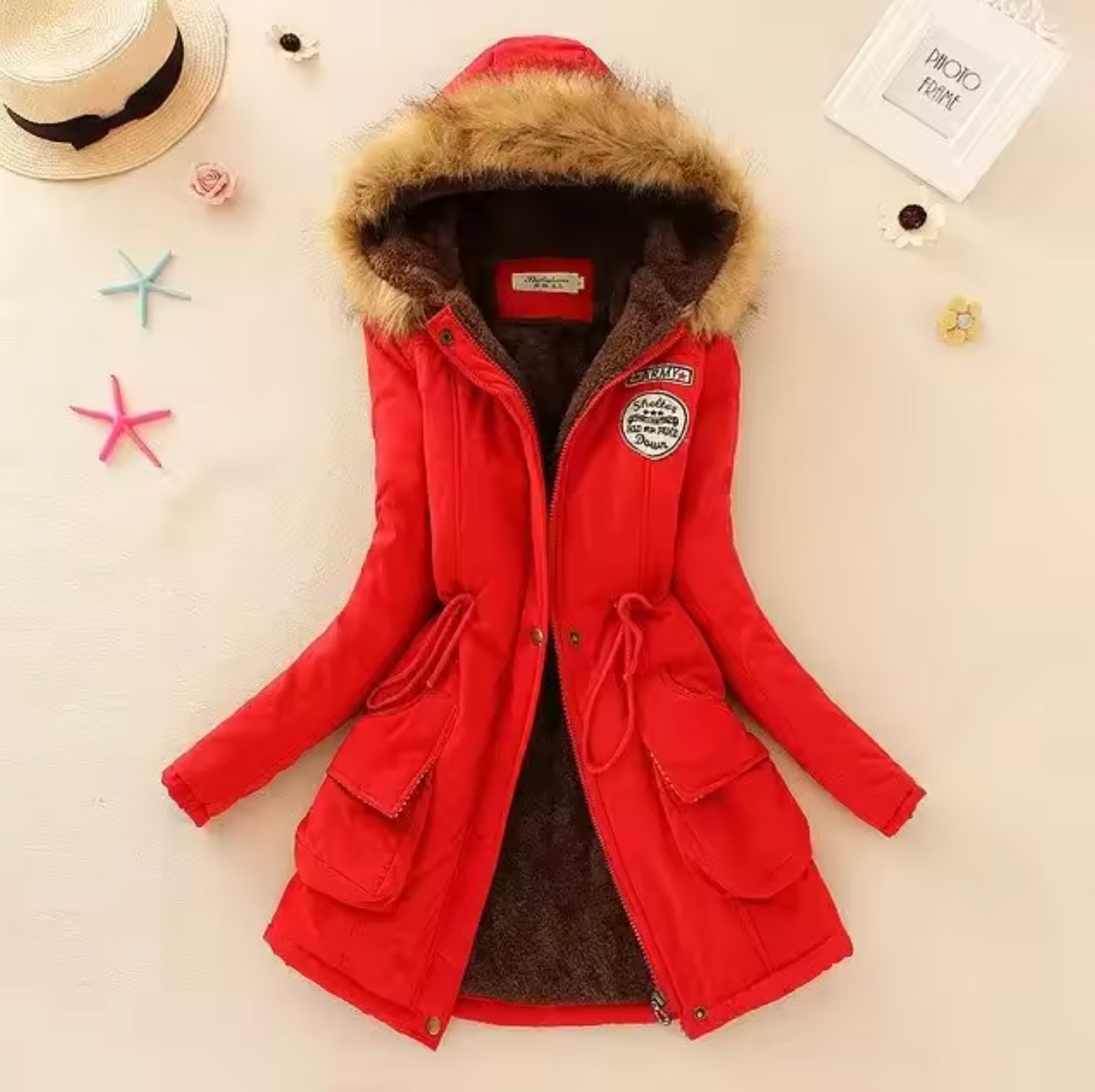 Winddichte Kapuzenjacke im Casual-Stil - Josina