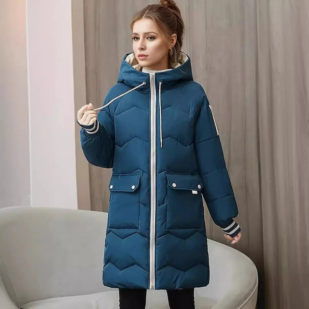 Winterjacke Heike: Lang, warm, mit Kapuze