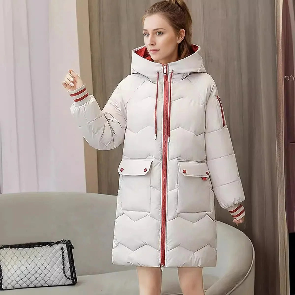 Winterjacke Heike: Lang, warm, mit Kapuze