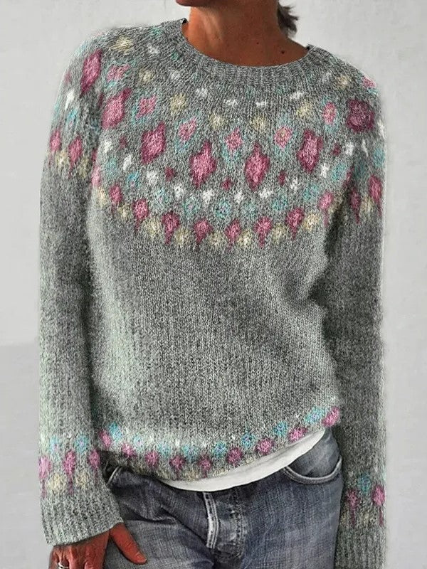 Devyn Pullover mit geometrischem Muster