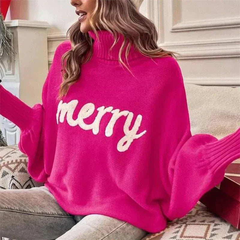 Weicher Rollkragenpullover für Weihnachten - Alina