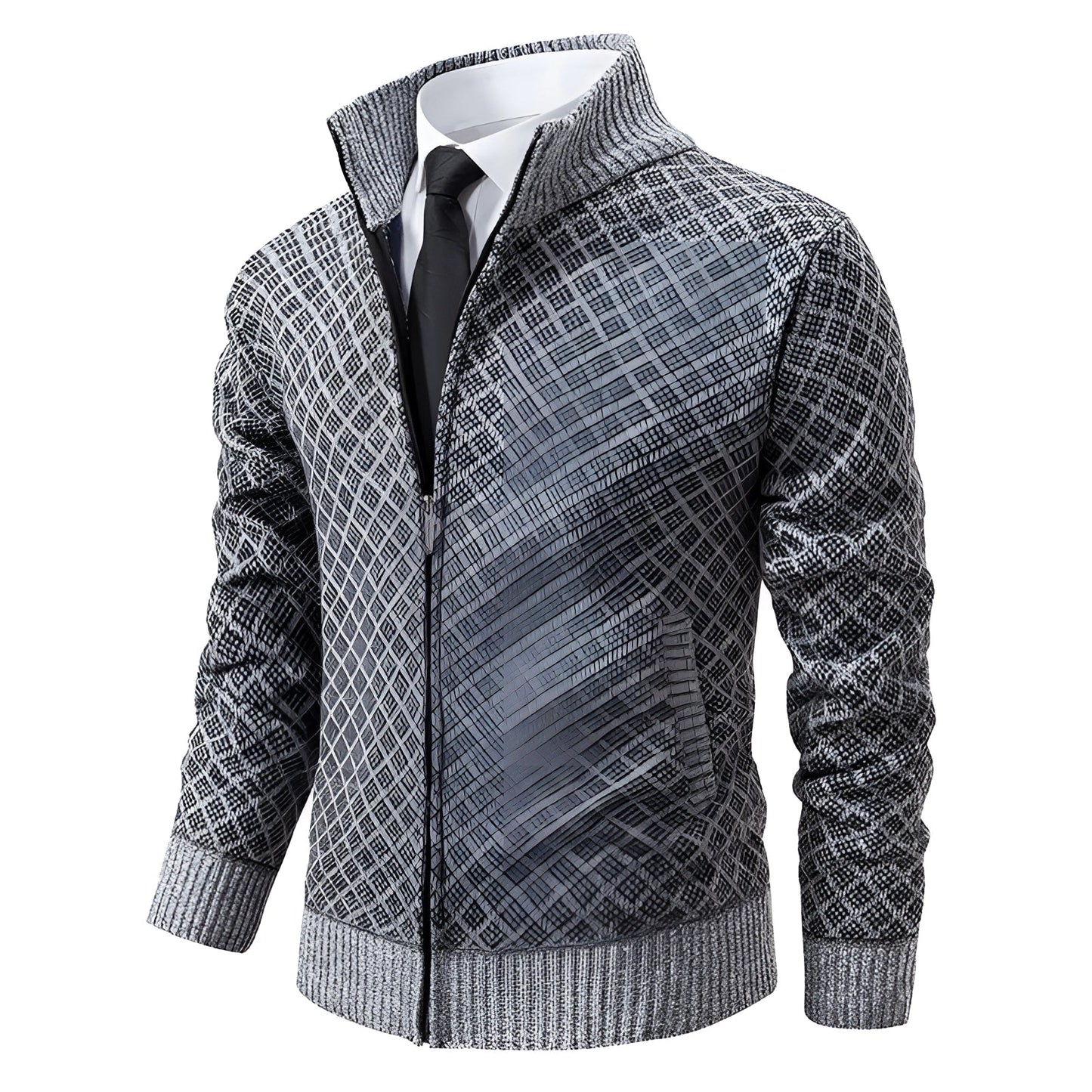 Moderne Winterjacke mit Zipper - Lars