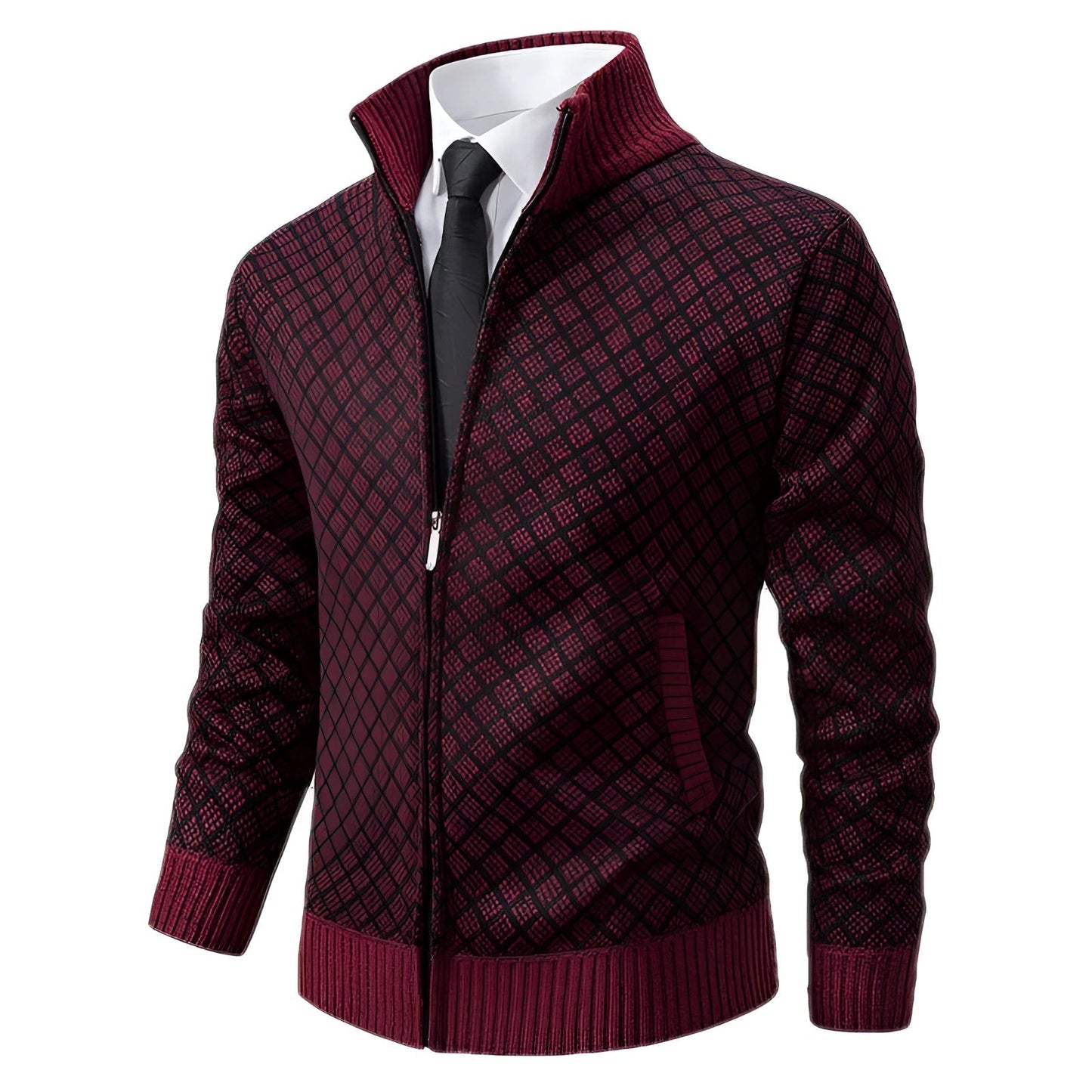Moderne Winterjacke mit Zipper - Lars
