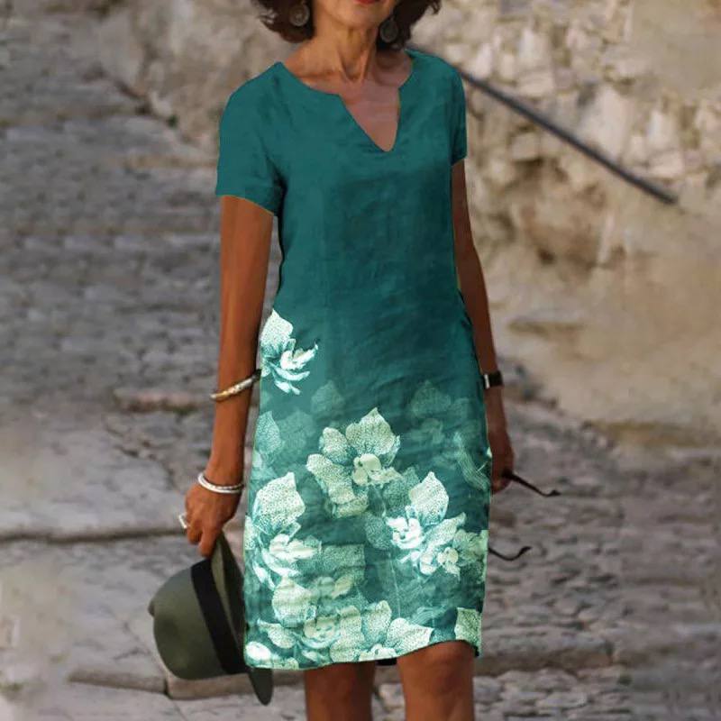 Midikleid Undine mit Blumenmuster