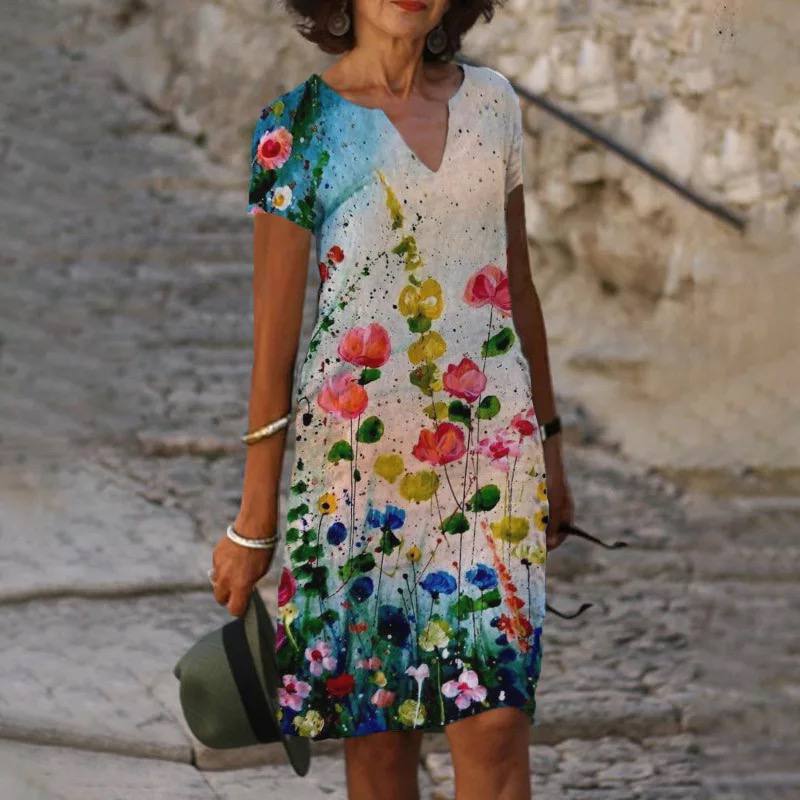 Midikleid Undine mit Blumenmuster