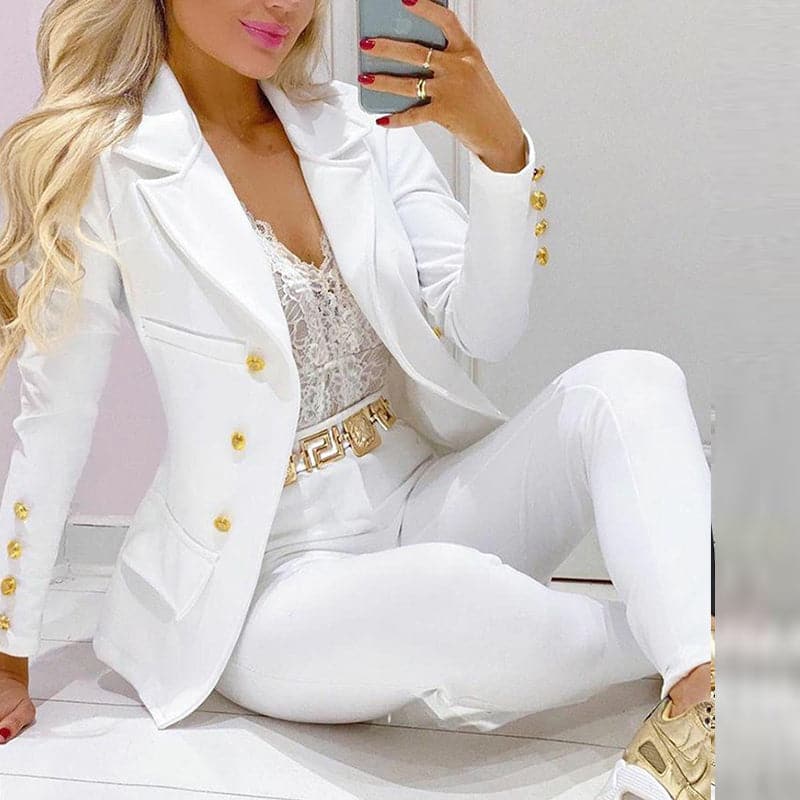 Weicher Baumwoll-Zweiteiler im eleganten Designer-Stil