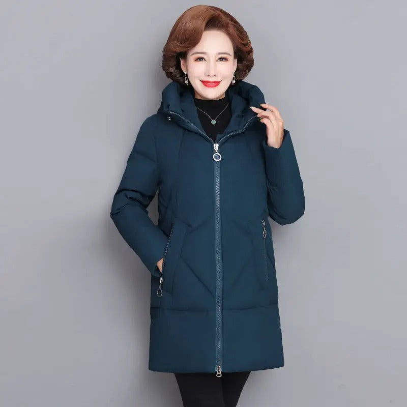 Thrie Damen Winter Daunenjacke: warme Winterjacke